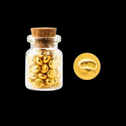 自製賞 純金小金豆