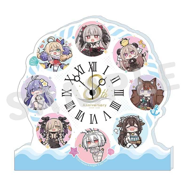 ■預購■『yostar』通販｜碧藍航線 8周年記念「JUUS」壓克力時鐘。[1004]