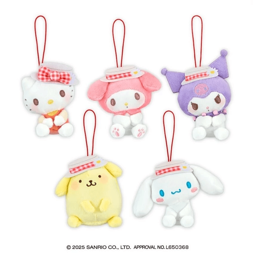 【RE】現貨 EIKOH 景品 三麗鷗 野餐 坐姿玩偶 吊飾 布丁狗 大耳狗 庫洛米 美樂蒂 Hello Kitty