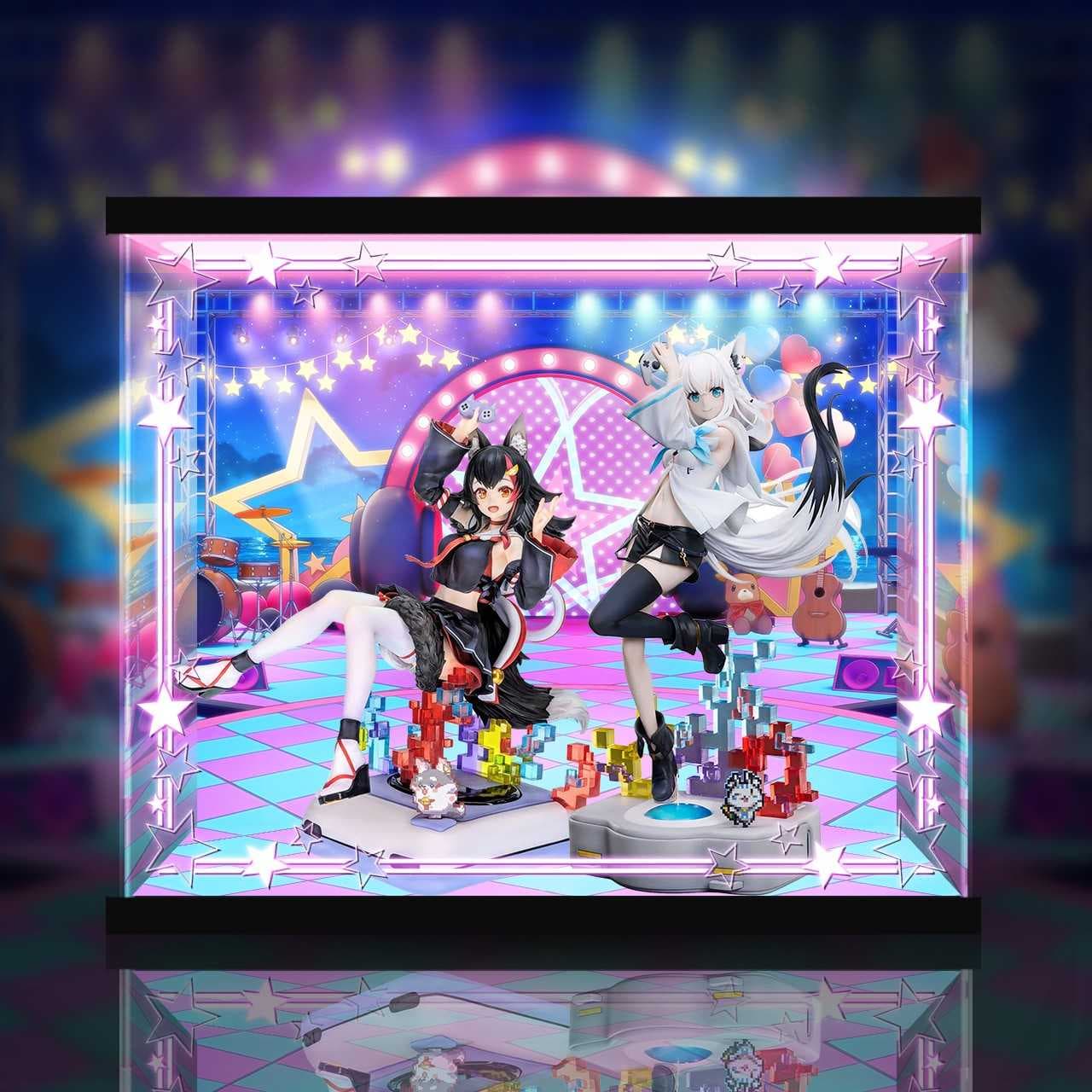 [AOWOBOX]  Design Coco Hololive 白上吹雪 大神澪 We are GAMERS 2入 展示盒