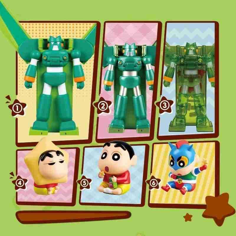 萬代 BNFIGUREQ 蠟筆小新 變形 巧可比 康達姆 機器人