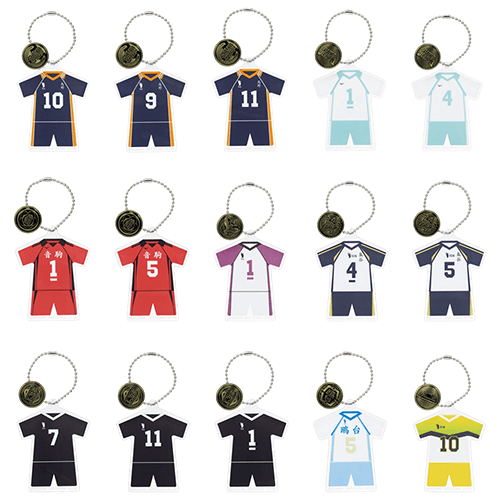 F賞 學園徽章壓克力吊飾(隨機)