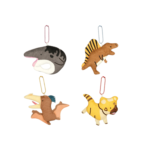 D賞 恐龍絨毛吊飾(隨機)