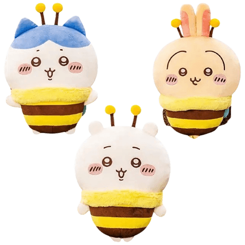A賞 吉伊卡哇 蜜蜂裝 BIG絨毛玩偶三款一套