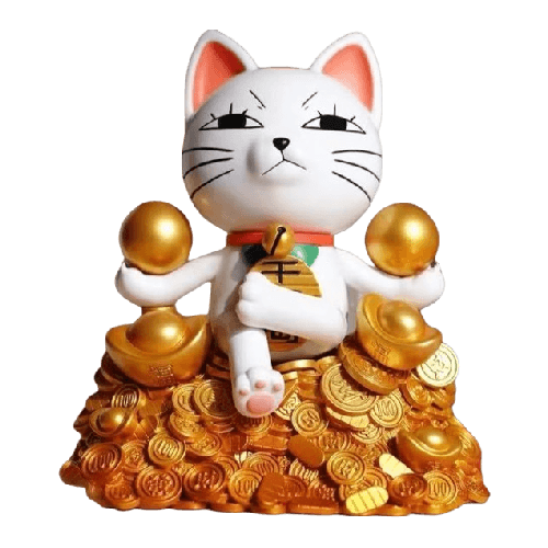 Sp賞 WAWA 高速婆婆招財貓金幣 GK雕像