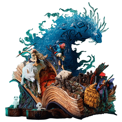 A賞 Zuoban作伴 魔法公主 宮崎駿1941美術館系列(小比例)