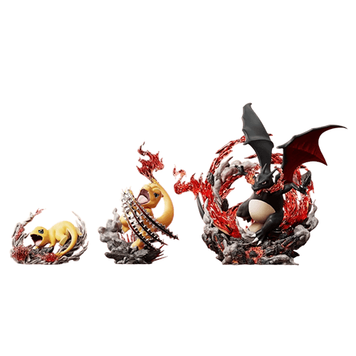 A賞  呆呆工作室 寶可夢 神奇寶貝 噴火龍進化組 閃光色