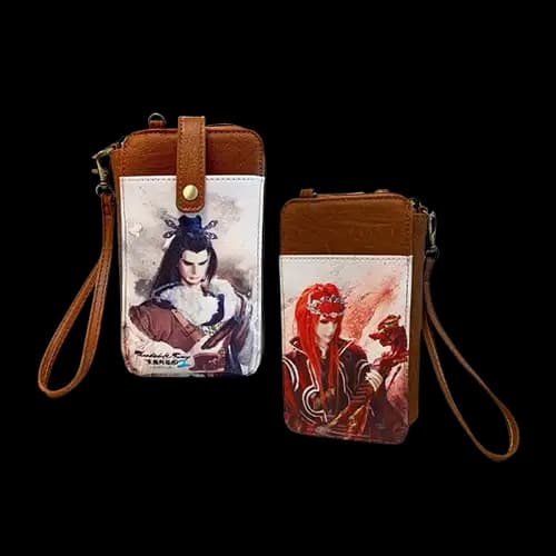 S賞-仿真皮質手機長夾