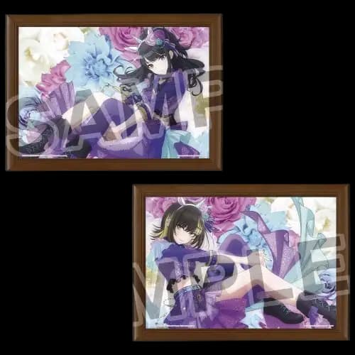 E賞 紫色獨角獸風 插圖相框(隨機)