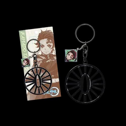鑰匙圈(刀鍔)-鬼滅之刃A款(炭)