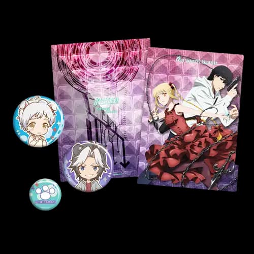 五層資料夾-達爾文遊戲(須+狩)+胸章組(圓3入)-淘氣貓(波+布)