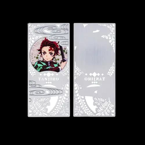 金屬書籤(鏤空Image)-鬼滅之刃A款(炭)