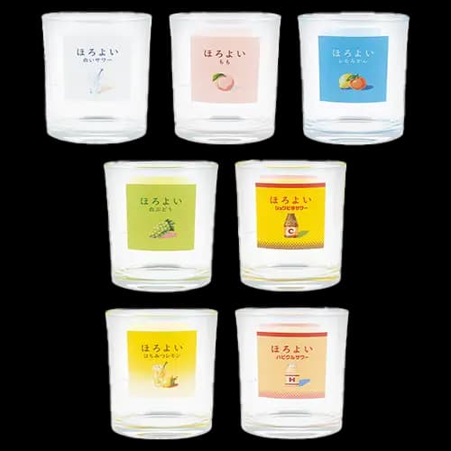 E賞 多口味 HOROYOI 沙瓦主題玻璃杯(隨機)