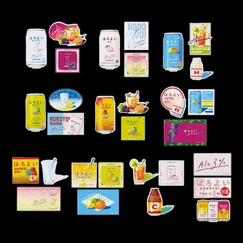 G賞 HOROYOI ほろよい 造型主題貼紙組(隨機)