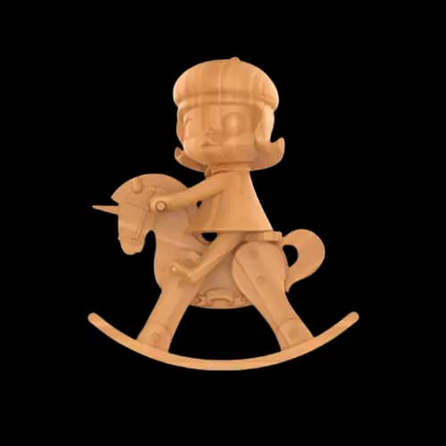 MOLLY和獨角獸(木色版)