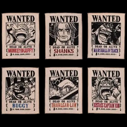 F賞 手配書風格手巾(隨機)