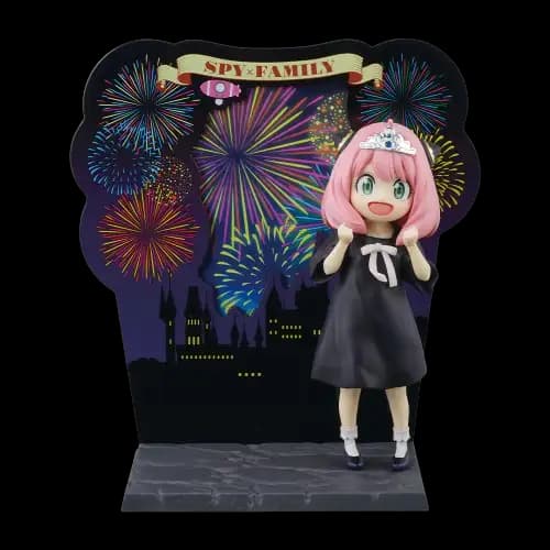 A賞 附有明信片框的安妮亞模型公仔