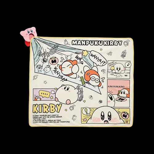 B賞 吸入!附有卡比絨毛玩偶的毛毯