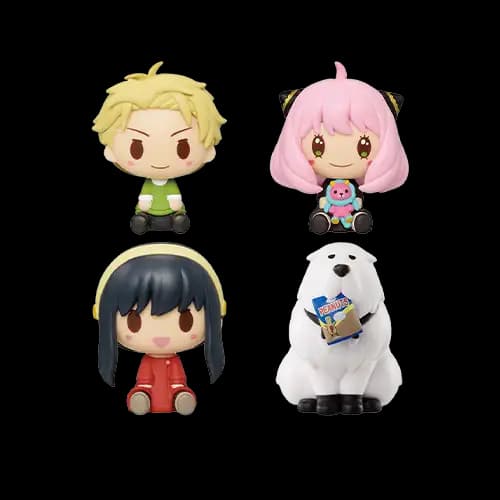 A賞 佛傑一家豆豆眼Q版公仔套組