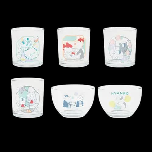 E賞 貓咪老師 玻璃器皿收藏組(隨機)