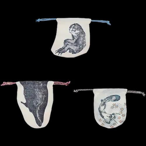 E賞 北斎漫畫 束口袋(隨機)