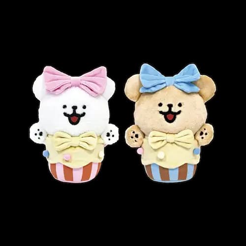 E賞 杯子蛋糕小狗毛絨玩偶(隨機)