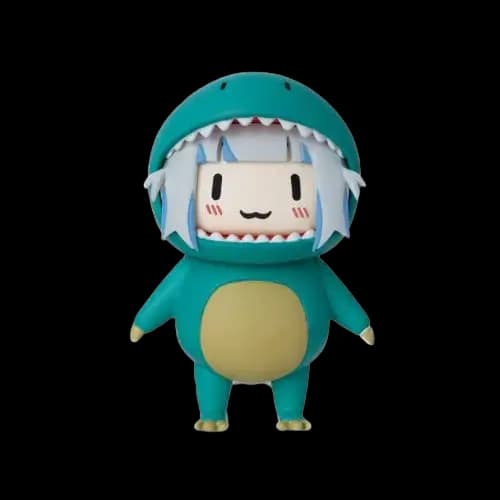 Q賞 Gawr Gura 恐龍裝小公仔