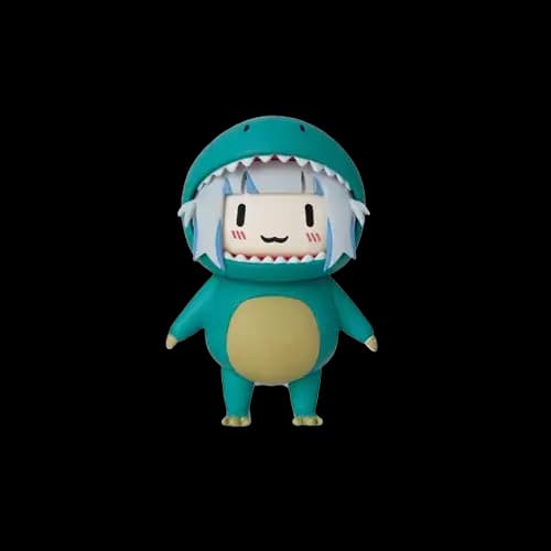 Q賞 Gawr Gura 恐龍裝小公仔