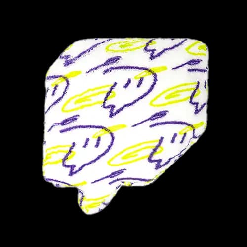 D賞 Twitch Glitch 枕頭毛絨 - 印花羊羔絨