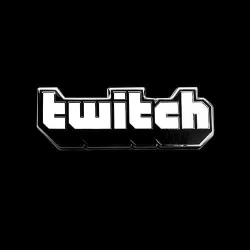 J賞 Twitch New Logo Pin (Black) (兩個一組)