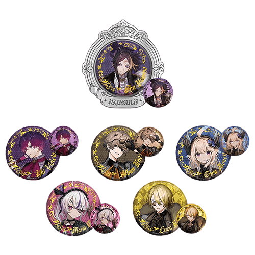 SP賞 金屬徽章支架1個+反光徽章燙金限定ver. 6個 套組