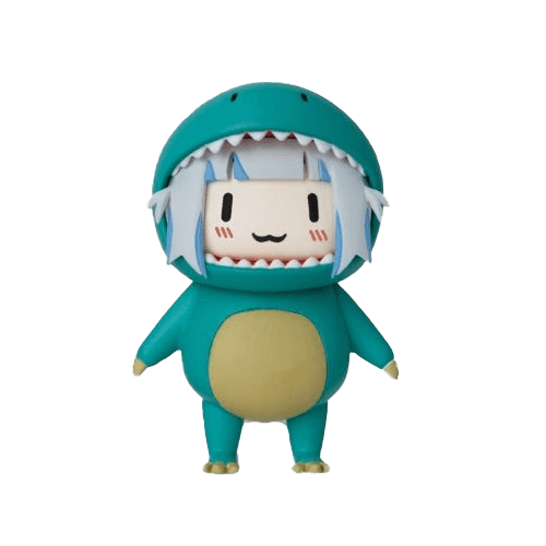 P賞 Gawr Gura 恐龍裝小公仔