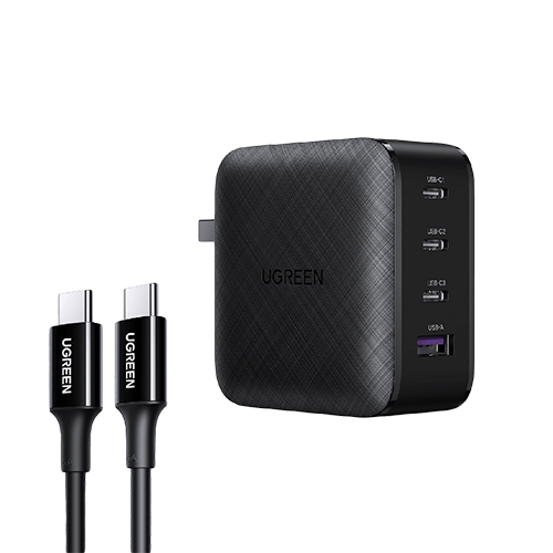 綠聯 65W 四口氮化鎵充電組 (含100W充電線)