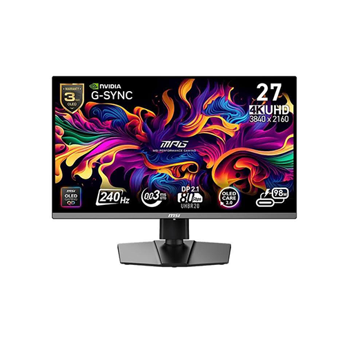 MSI 27型 MPG 272URX QD-OLED 4K 電競顯示器