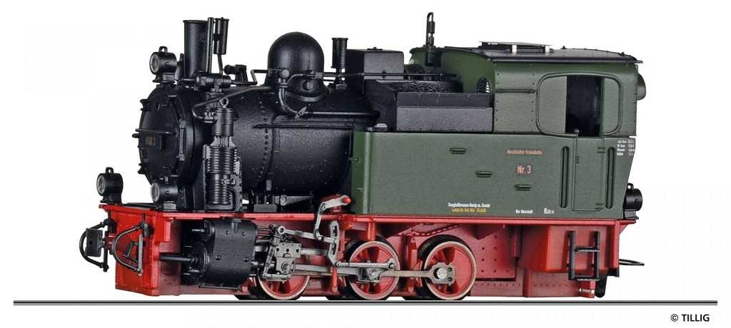 Tillig HOe規 No. 3 of the NWE 蒸汽車