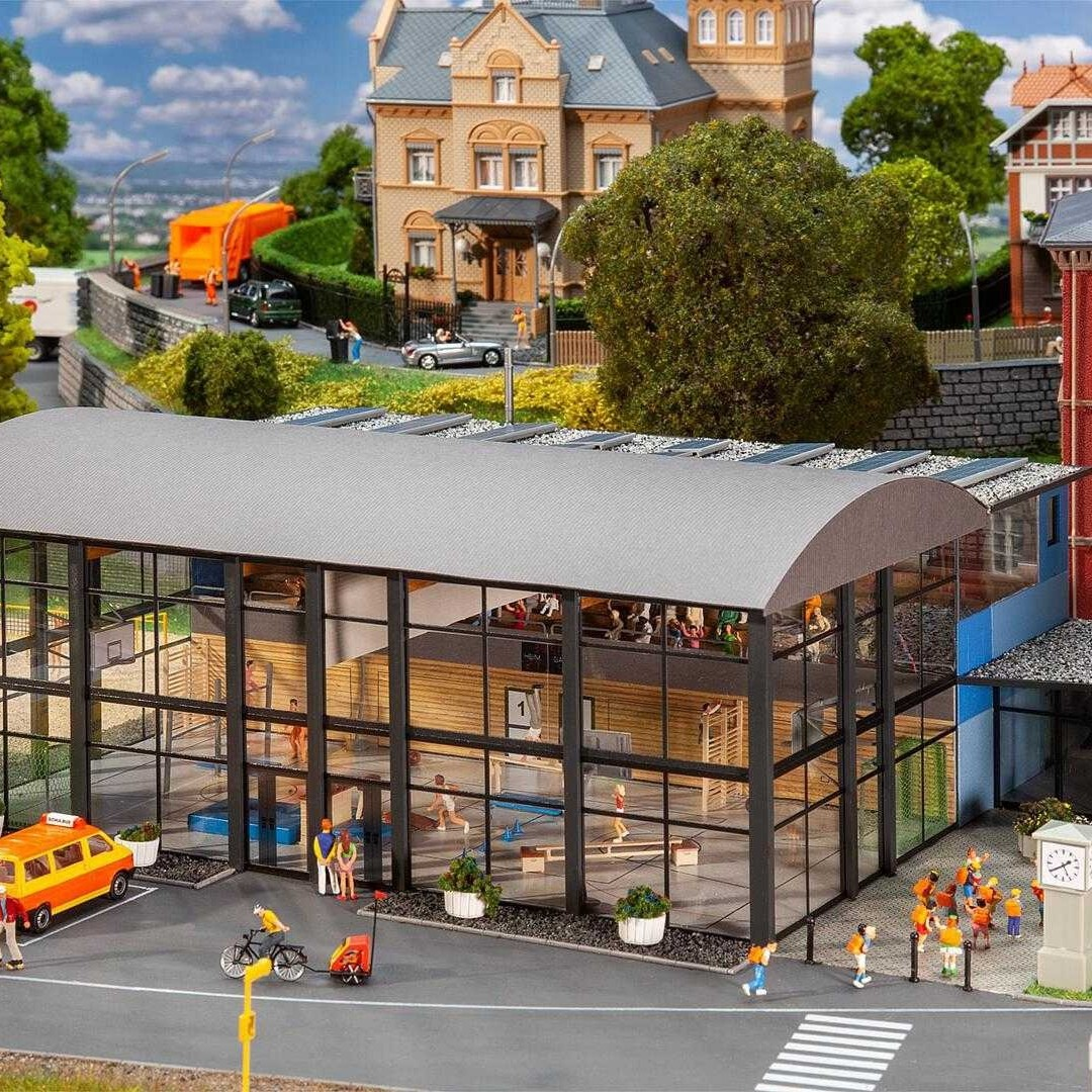 Faller HO規 體育館.雷射切割